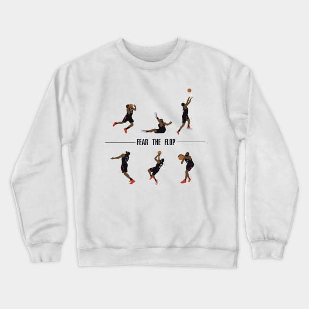 James Harden Master of the Flop Crewneck Sweatshirt by teemail